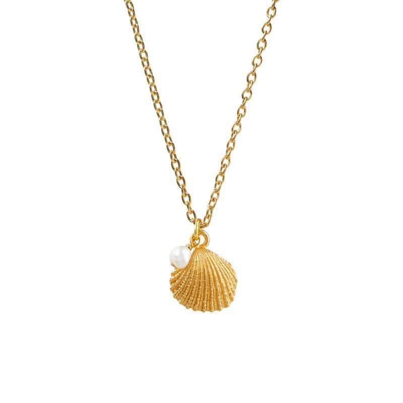 Cockle Shell Pendant Pearl