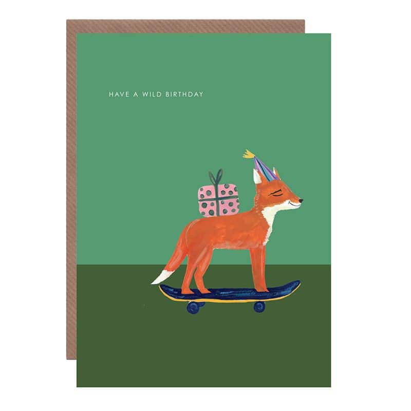 Fox on Skateboard