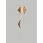 sun, moon, star