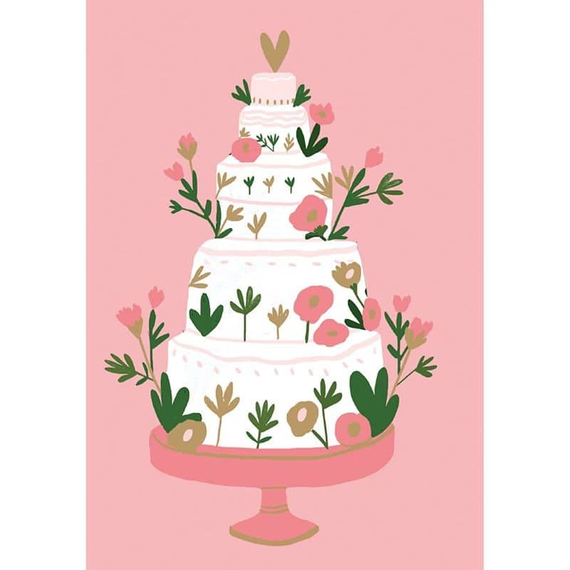 Five Tiered Wedding Cake