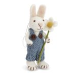 White Bunny mit blauen Hosen u