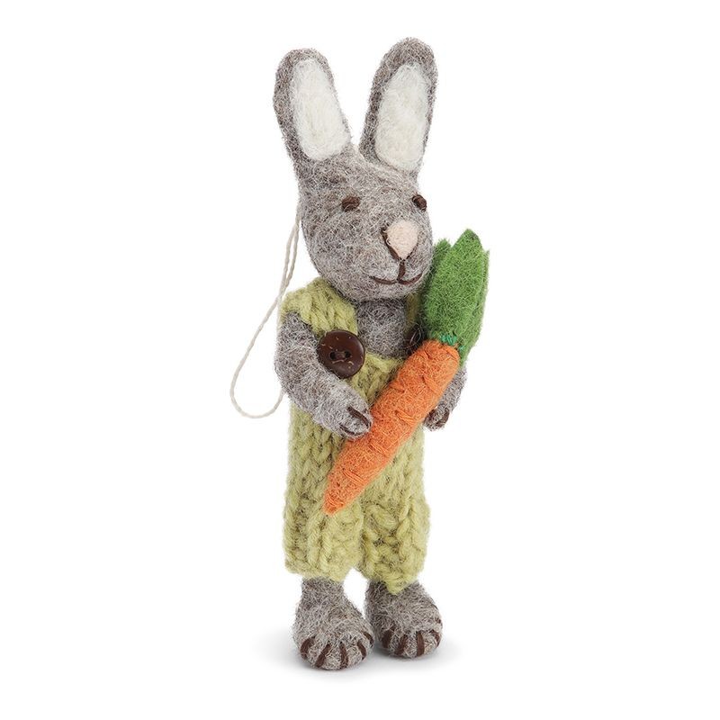 Grey Bunny mit grünen Hosen un