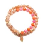 Twin Mala Sunstone Coral