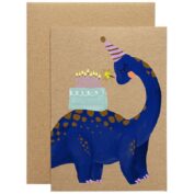 Dino mit Kuchen