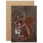 Zweig mit Eichhörnchen