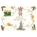 Christmas-Girlande & Katzen