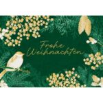 Frohe Weihnachten Green Bird