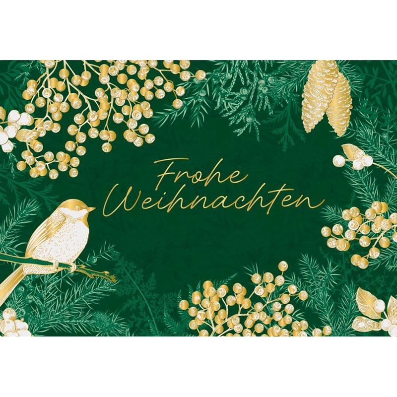 Frohe Weihnachten Green Bird