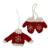 Knitted Sweater & Gloves