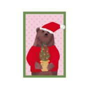 Bär mit Weihnachtsbaum