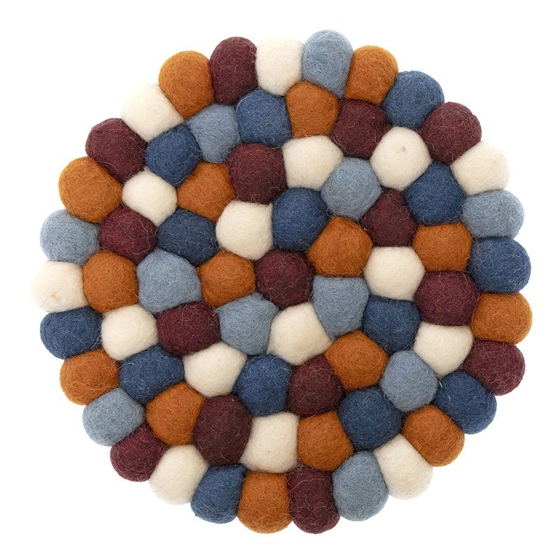 Blau-Bordeaux-Orange