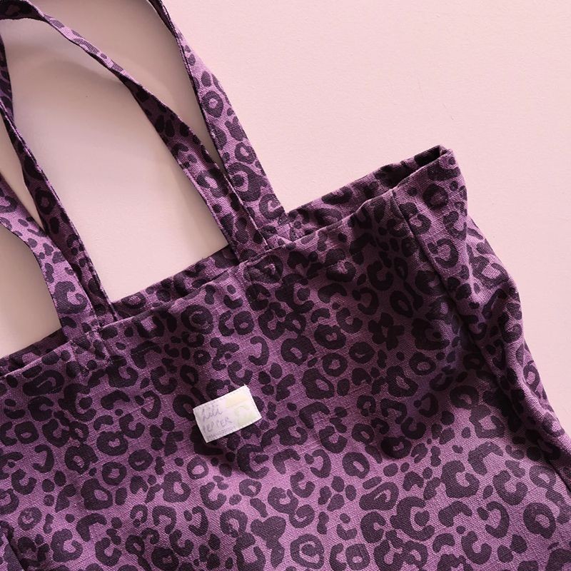 Block Print Leo Purple