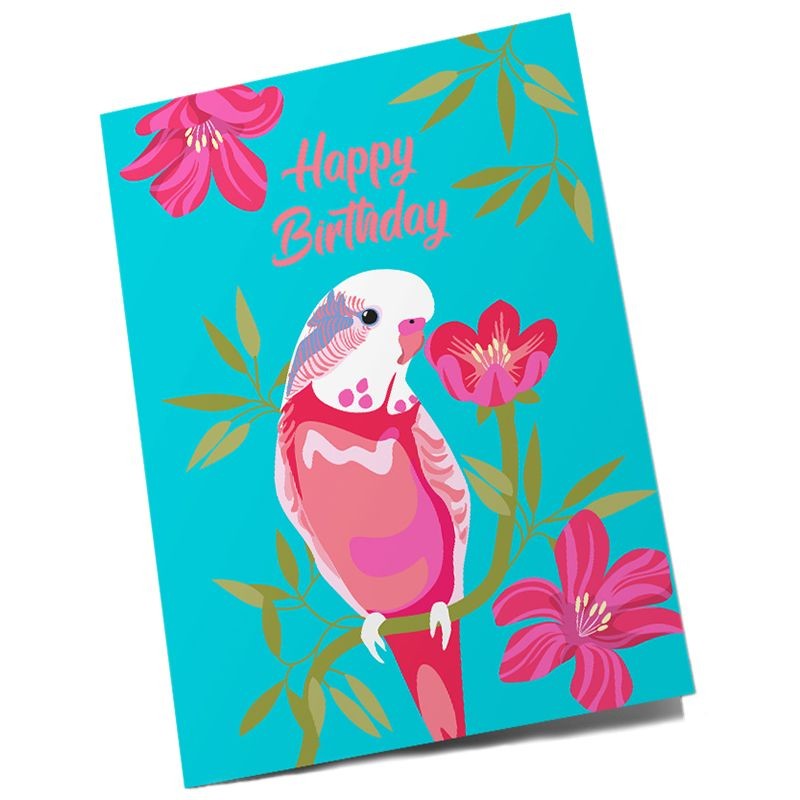 Budgie Happy Birthday