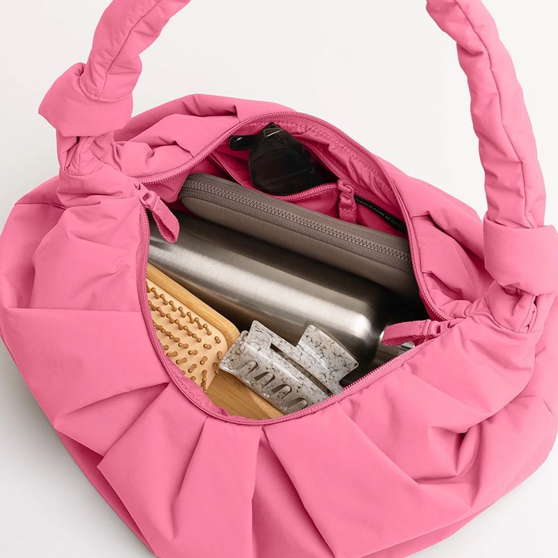 Pleat Moon Bag Large