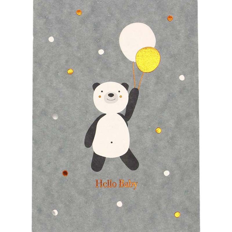 Panda mit Luftballons