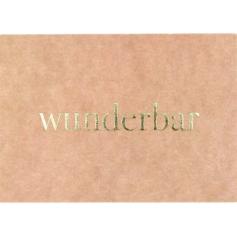 wunderbar