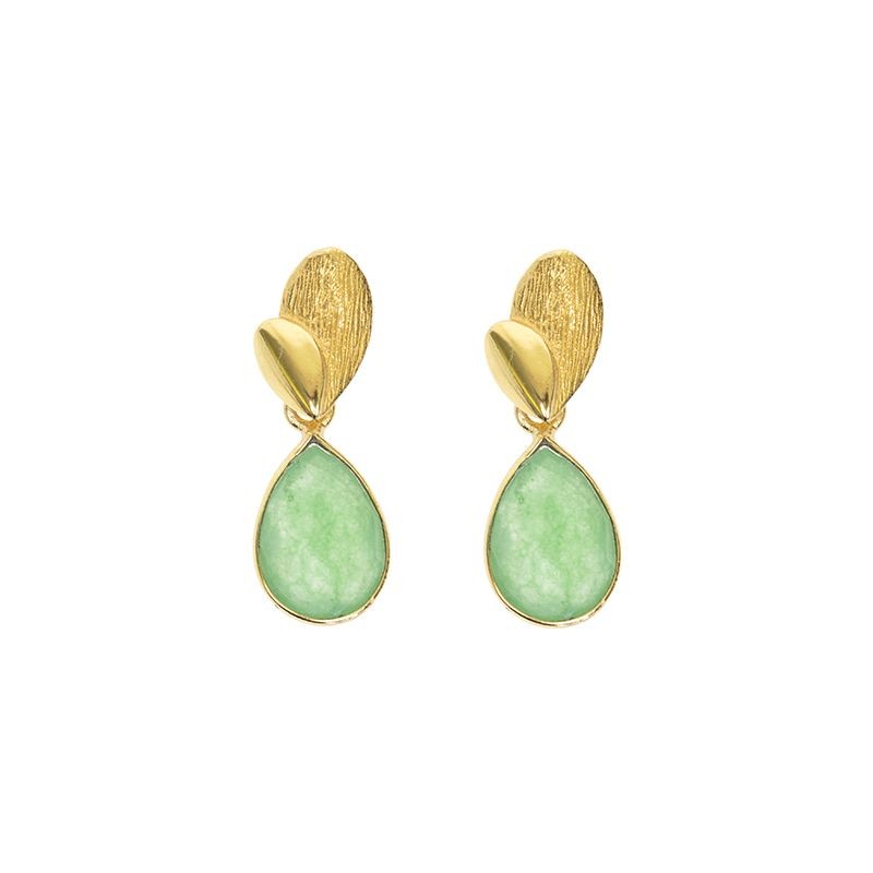 Veined Leaf Nephrite Drop