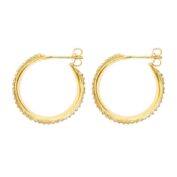 Fluted Opal Pavé Hoop