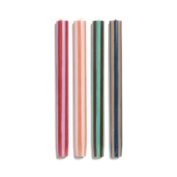 Stripe Dinner Candles