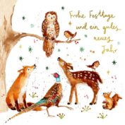 Frohes Fest Waldtiere