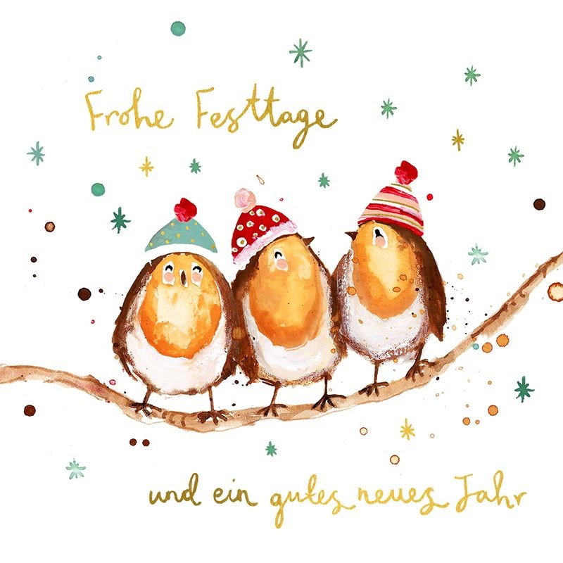Frohe Festtage Rotkehlchen